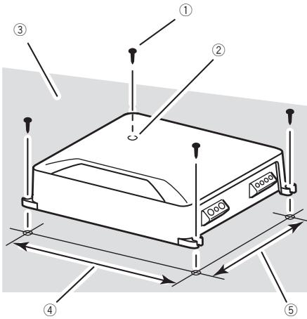 PIONEER GM-D8601 - Exemple d'installation sur le tapis de sol ou le chassin - 1