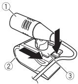PIONEER MVH-180UI - Pour installer l'appareil sur la colonne de direction - 1