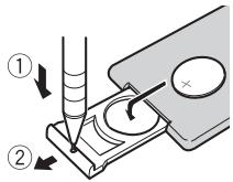 PIONEER MVH-180UI - Comment replacer la pile - 1