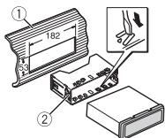 PIONEER MVH-180UI - Einbau in einer DIN-Halterung - 1