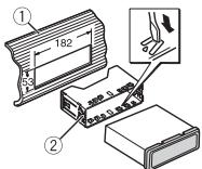 PIONEER MVH-180UI - Instalación en soporte DIN - 1