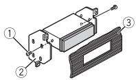 PIONEER MVH-180UI - Wenn Sie nicht den mitgelieferten Montagerahmen verwenden - 2