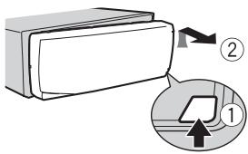 PIONEER MVH-180UI - Rimozione del frontalino - 1