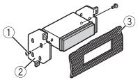 PIONEER MVH-X380BT - When not using the supplied mounting sleeve - 2