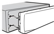 PIONEER MVH-X380BT - Rimozione del frontalino - 3