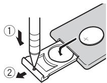 PIONEER MVH-X380BT - Preparing the remote control - 2