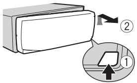PIONEER MVH-X380BT - Extracción del frontal - 1
