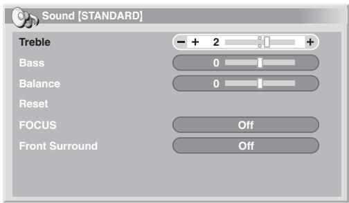PIONEER PDP-4270XD - Sound adjustments - 1