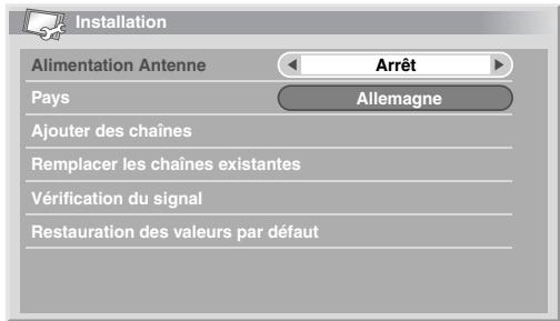 PIONEER PDP-4270XD - Mise en/hors service de l'alimentation de I'antenne - 1