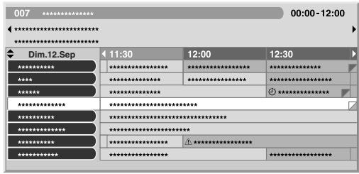 PIONEER PDP-4270XD - Sélectionnez l'émission de télévision désirée (///) . - 1