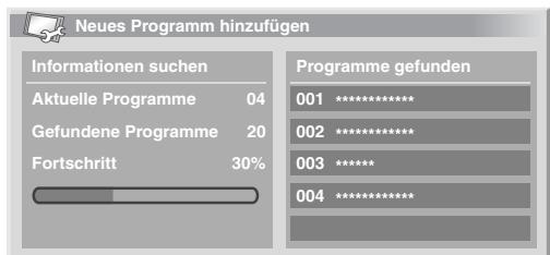 PIONEER PDP-4270XD - Hinzufugen neuer Kanäle - 2
