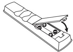 PIONEER PDP-4270XD - Inserting batteries - 3