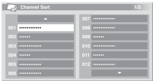 PIONEER PDP-4270XD - Sorting preset DTV channels - 1
