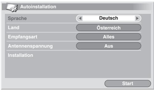 PIONEER PDP-4270XD - Verwendung der Funktion Automatische Installation - 1