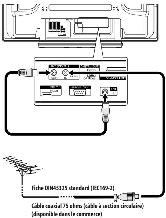 PIONEER PDP-4270XD - Connexion de l'antenne - 1