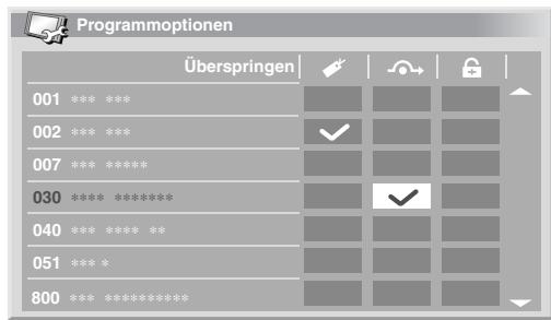 PIONEER PDP-4270XD - Einstellen von Programmoptionen - 1
