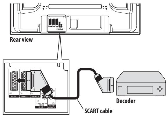 PIONEER PDP-4270XD - Connecting a decoder - 1