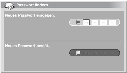 PIONEER PDP-4270XD - Ändern des Passwords - 1