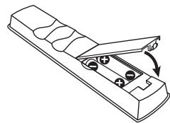 PIONEER PDP-4270XD - Mise en place des piles - 3