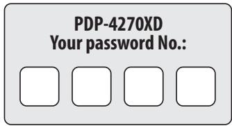 PIONEER PDP-4270XD - Note - 1