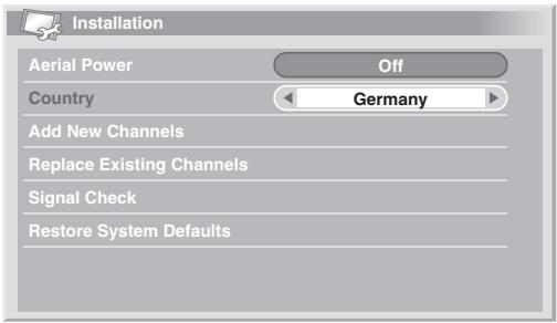 PIONEER PDP-4270XD - Reselecting a country - 1