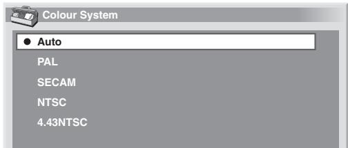 PIONEER PDP-4270XD - Colour system setting - 1