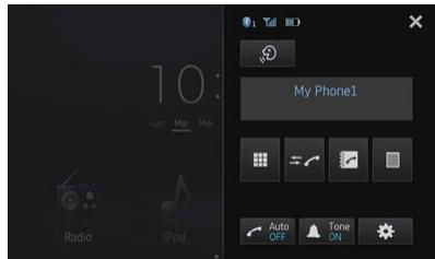 PIONEER SPH-DA110 - Tapotec sur le menu de téléphone. - 1