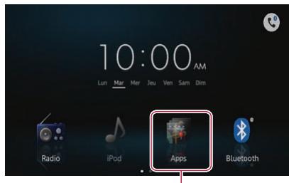 PIONEER SPH-DA110 - Tapotecz sur [Apps] sur l'écran Home. - 1
