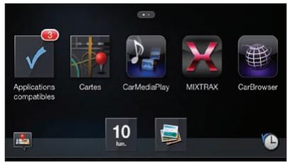 PIONEER SPH-DA110 - Tapotecz sur l'icone de l'application à utiliser. - 1