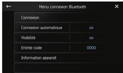 PIONEER SPH-DA110 - Tapotec [Connexion] sur le « Menu connexion Bluetooth ». - 1