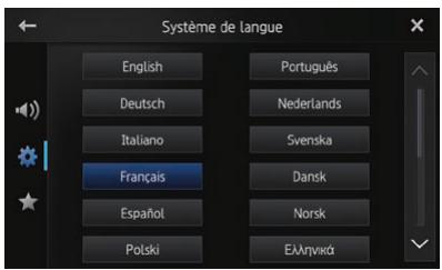 PIONEER SPH-DA110 - Selection de la langue du système - 1