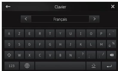 PIONEER SPH-DA110 - Définition de la disposition du clavier - 1