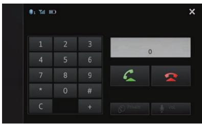 PIONEER SPH-DA110 - Tapotec les touches numériques pour saisir le numero de téléphone. - 1
