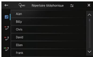 PIONEER SPH-DA110 - Tapotec le nom souhaite dans la liste. - 1