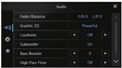 PIONEER SPH-DA110 - Personnalisation des réglages audio - 2