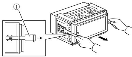 PIONEER SPH-DA120 - Extraiga el anillo embellecedor. - 2