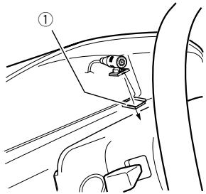 PIONEER SPH-DA120 - Mount the microphone on the steering column. - 1