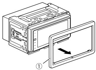 PIONEER SPH-DA120 - Entfernen Sie den Abdeckring. - 1