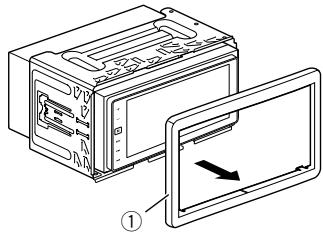 PIONEER SPH-DA120 - Rimuovere la cornice di finitura. - 1