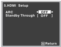 PIONEER VSX-323-K - Selectionnez 'HDMI Setup' dans le menu Home Menu. - 2