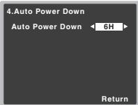 PIONEER VSX-323-K - Le menu Auto Power Down - 2