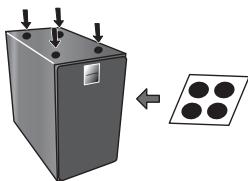 PIONEER X-CM31-J - Bevestiging van de antislipkussentjes - 1