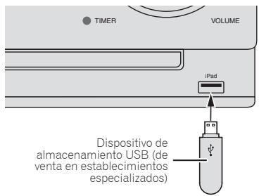 PIONEER X-CM31-J - Conecte el dispositivo de almacenimiento USB. - 1