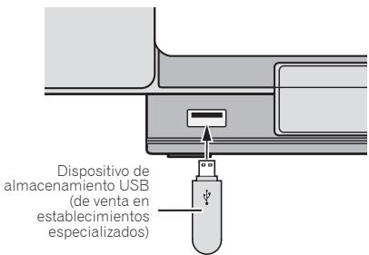 PIONEER XSMC00 - Conecte el dispositivo de almacenimiento USB. - 1