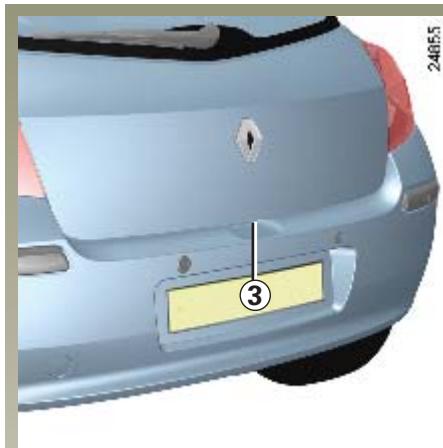 RENAULT CLIO 3 - Déverrouillage des portes et du coffre - 1