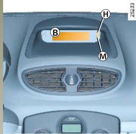RENAULT CLIO 3 - HEURE ET TEMPERATURE EXTÉRIEURE (suite) - 1