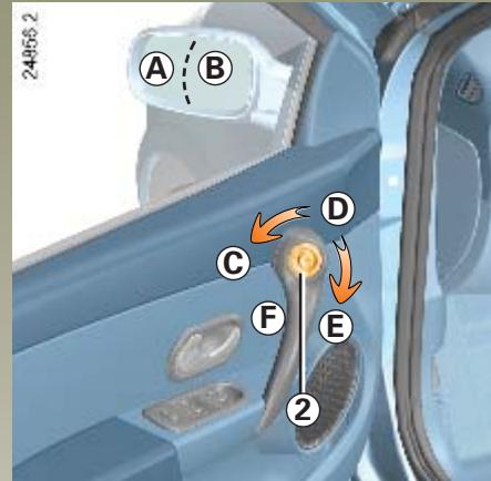 RENAULT CLIO 3 - Rétroviseurs extérieurs à commande manuelle - 1