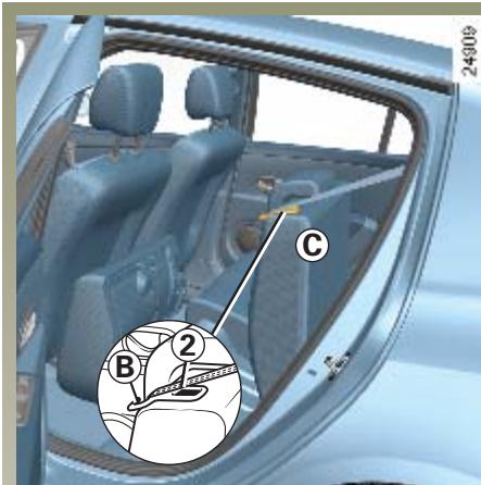 RENAULT CLIO 3 - Pour rabattre l'assise - 3