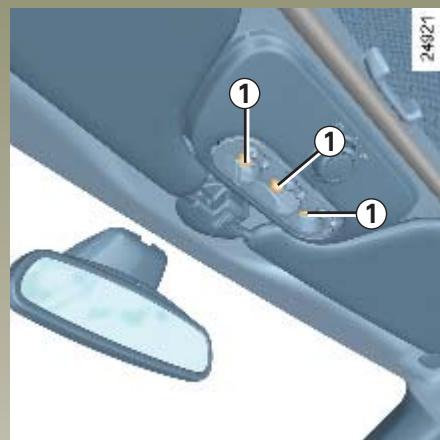 RENAULT CLIO 3 - ÉCLAIRAGE INTÉRIEUR : remplacement des lampes - 1