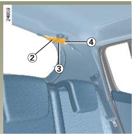 RENAULT CLIO 3 - Ceintures arrière laterales 1 - 1